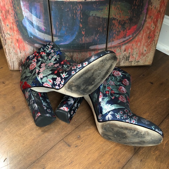 Sam Edelman Cambell Boots/Booties Jacquard Fabric - Picture 7 of 8